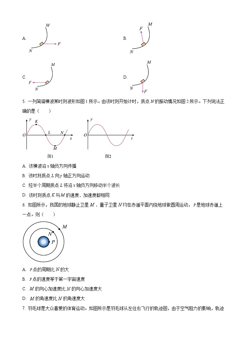 精品解析：北京市石景山区2025-2026学年高三上学期期末考试物理试题（原卷版）第2页