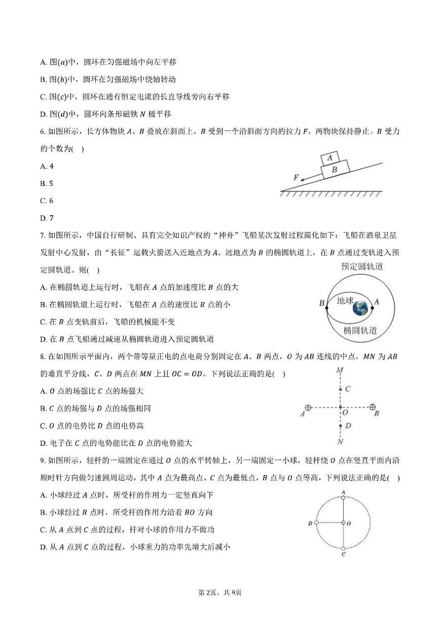 2025-2026学年北京市石景山区高二（上）期末物理试卷（含答案）第2页