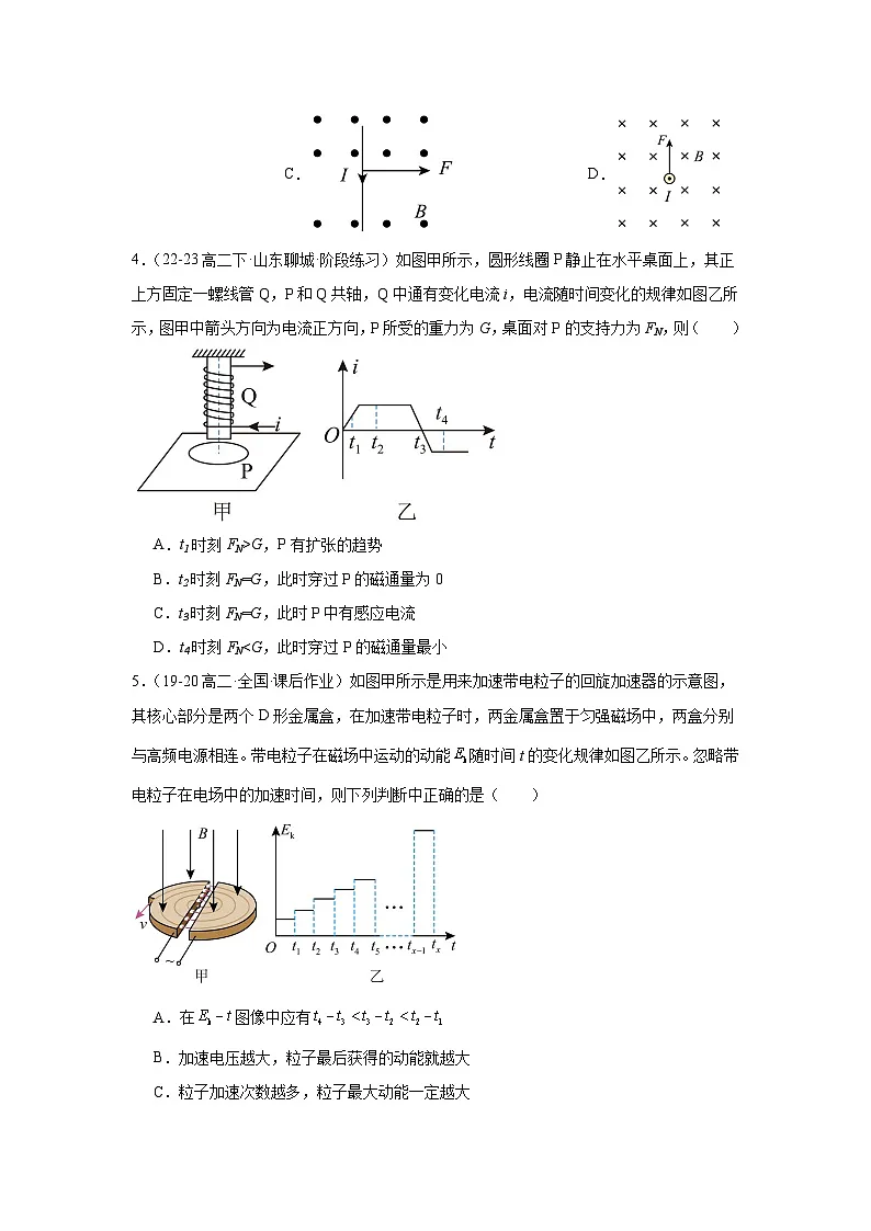人教版（2019）高中物理选择性必修二期中测试卷（学生）第2页