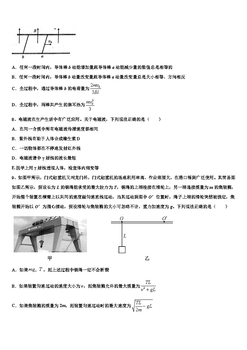 2026届湖南省株洲市茶陵二中高考冲刺物理模拟试题含解析第3页