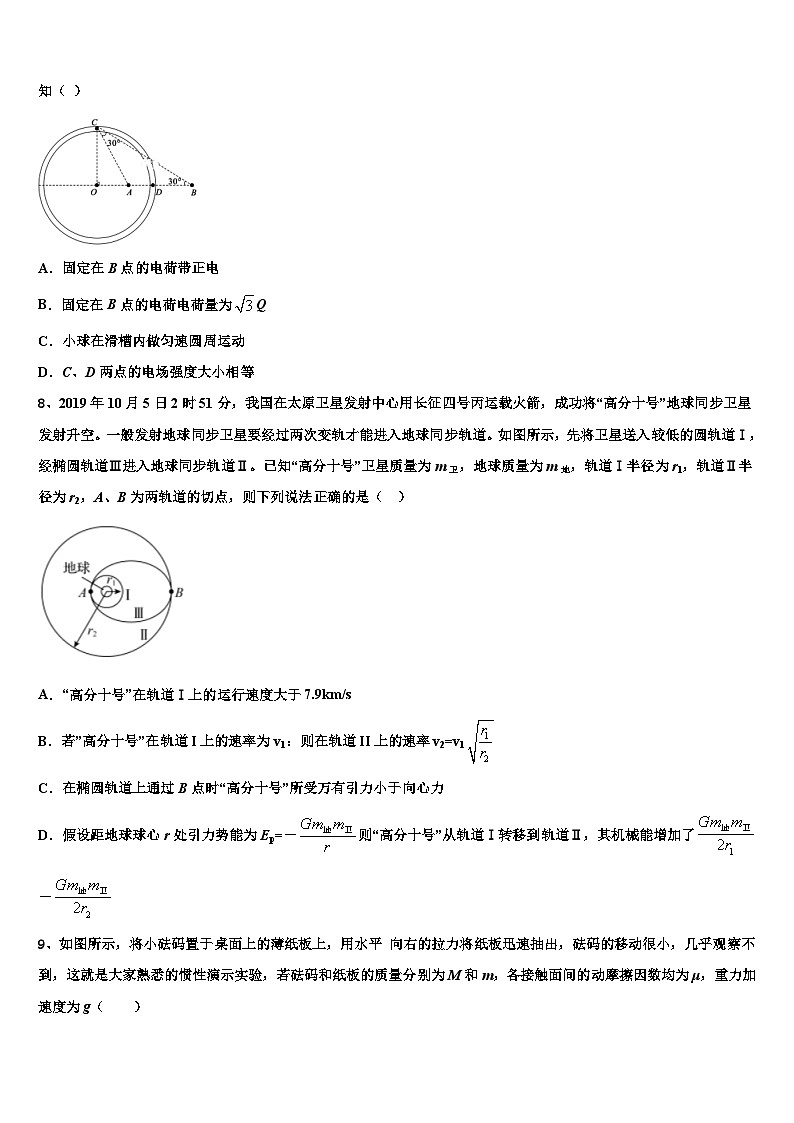 2026届湖南省株洲市茶陵县二中高三二诊模拟考试物理试卷含解析第3页
