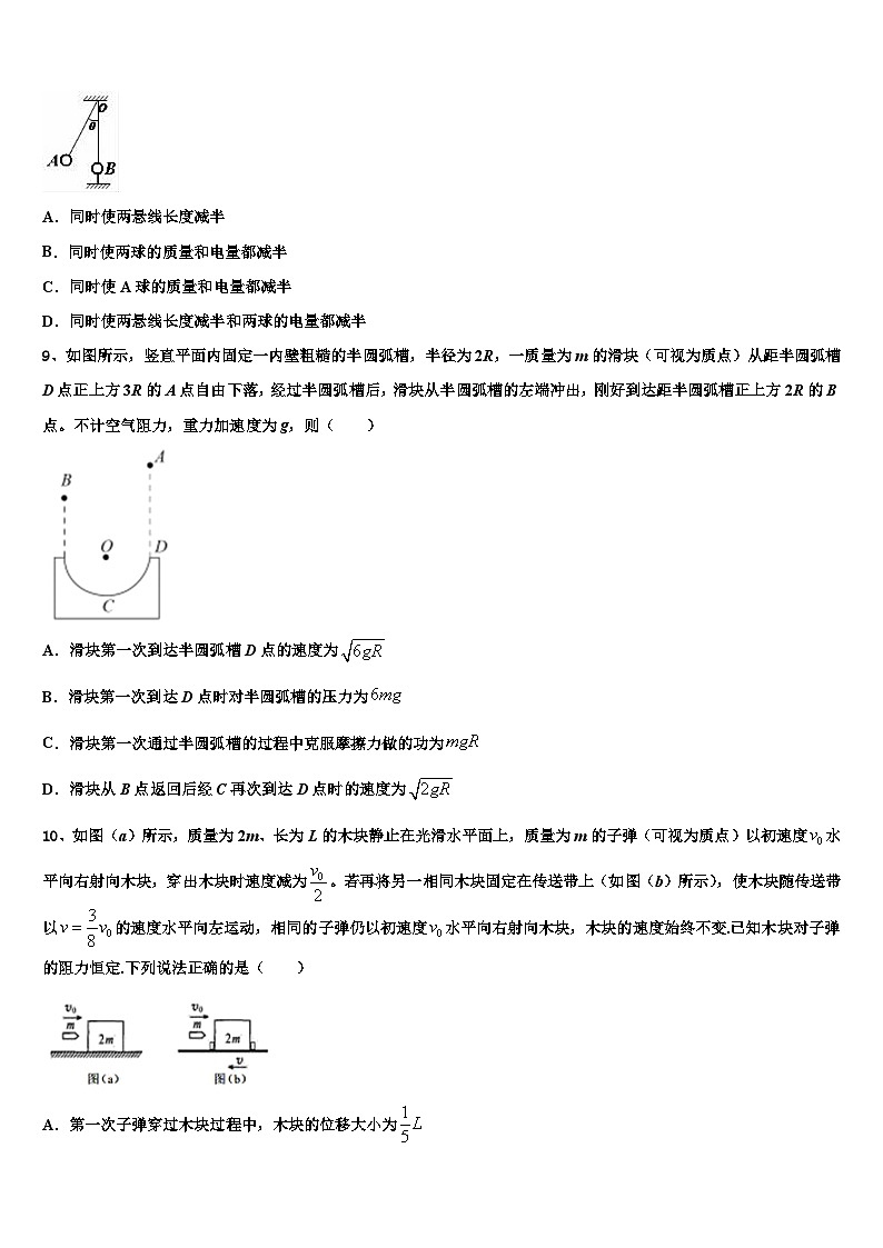 2026届华南师范大学附属中学高考物理五模试卷含解析第3页