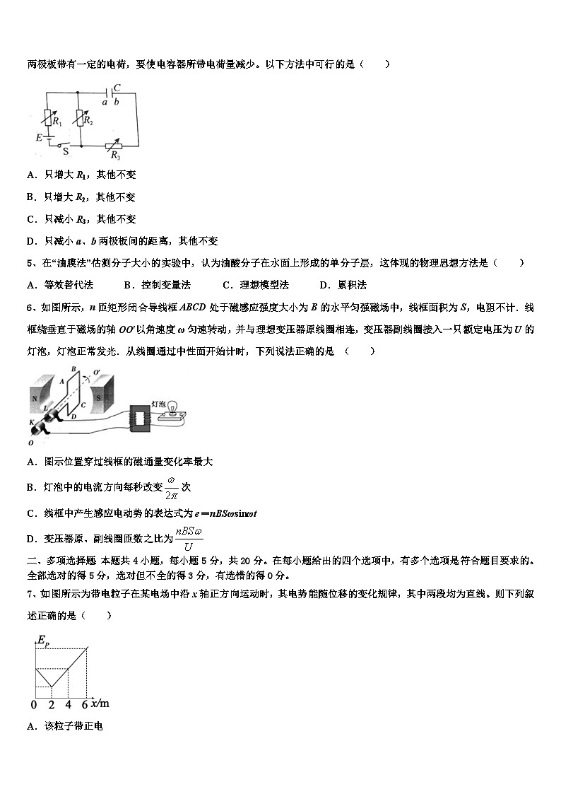 2026届吉林省白城市通榆县第一中学高考压轴卷物理试卷含解析第2页