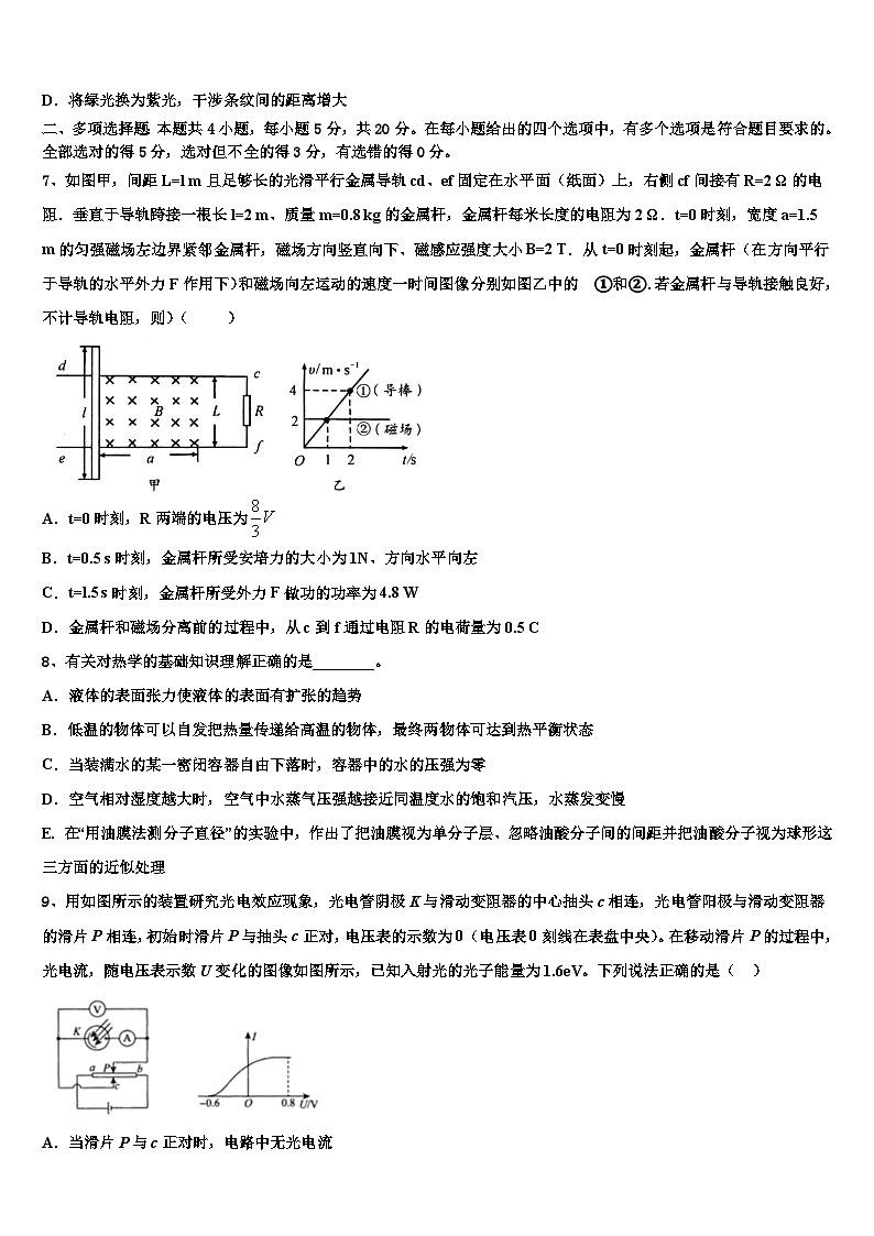 2026届吉林省高考仿真卷物理试卷含解析第3页