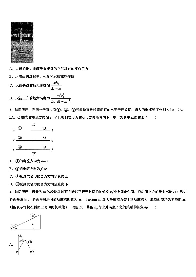 2026届吉林省集安市第一中学高考物理倒计时模拟卷含解析第2页