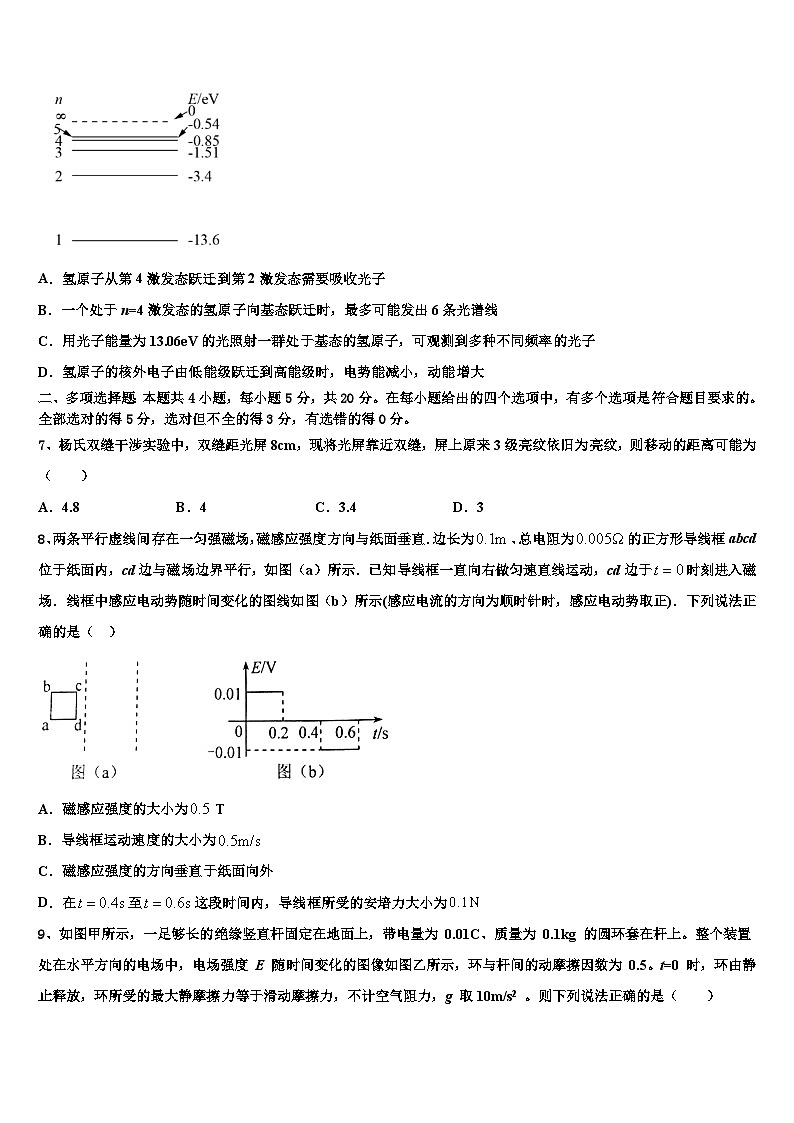 2026届吉林省公主岭市高考物理一模试卷含解析第3页