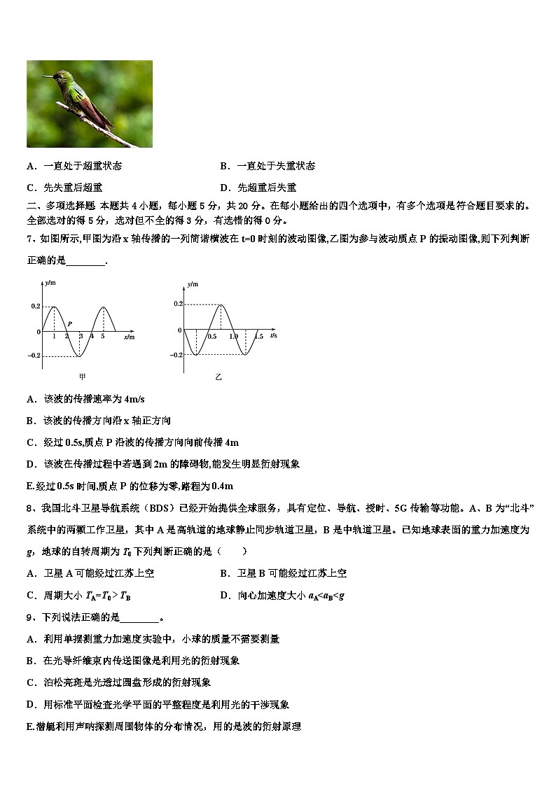 2026届吉林省吉林市蛟河市第一中学高考仿真模拟物理试卷含解析第3页