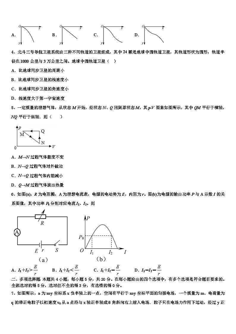 2026届吉林省吉林市蛟河市一中高考冲刺模拟物理试题含解析第2页