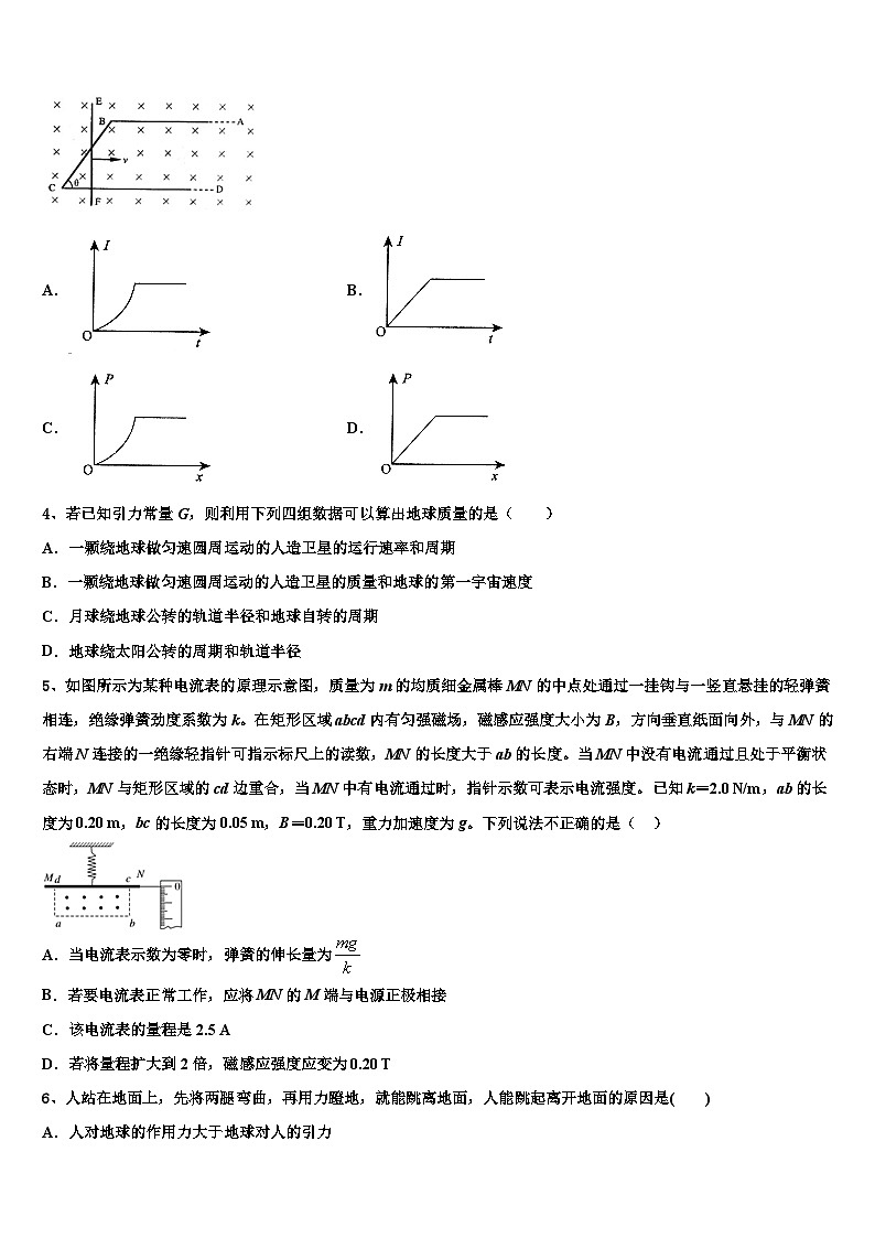 2026届吉林省舒兰一中，蛟河一中等百校联盟高考物理倒计时模拟卷含解析第2页