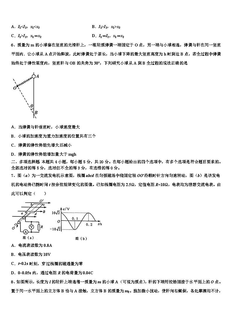 2026届吉林省盟校（东风二中、靖宇中学高考全国统考预测密卷物理试卷含解析第3页