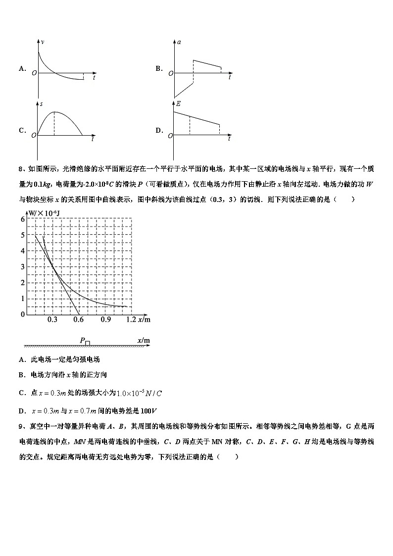 2026届吉林省舒兰一中高三冲刺模拟物理试卷含解析第3页
