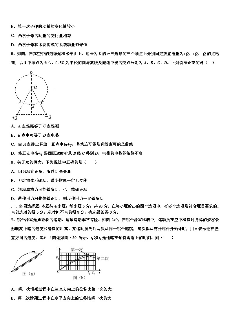 2026届吉林省示范名校高三下学期联考物理试题含解析第2页