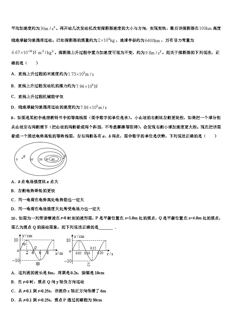 2026届吉林省吉林市蛟河市一中高三下学期联考物理试题含解析第3页