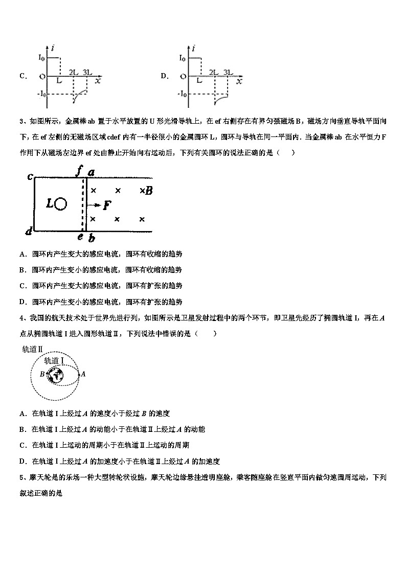 2026届吉林省公主岭市第五高级中学高三下学期第六次检测物理试卷含解析第2页
