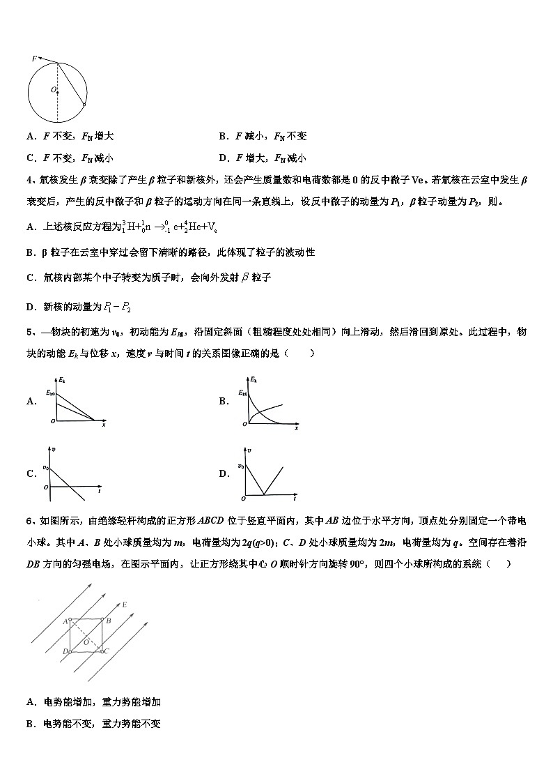 2026届吉林省公主岭市第三中学高三下学期联考物理试题含解析第2页