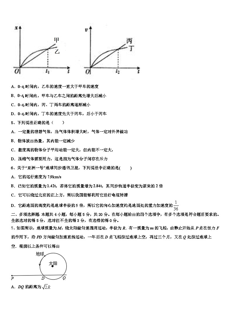 2026届吉林省集安市第一中学高三下学期联合考试物理试题含解析第2页