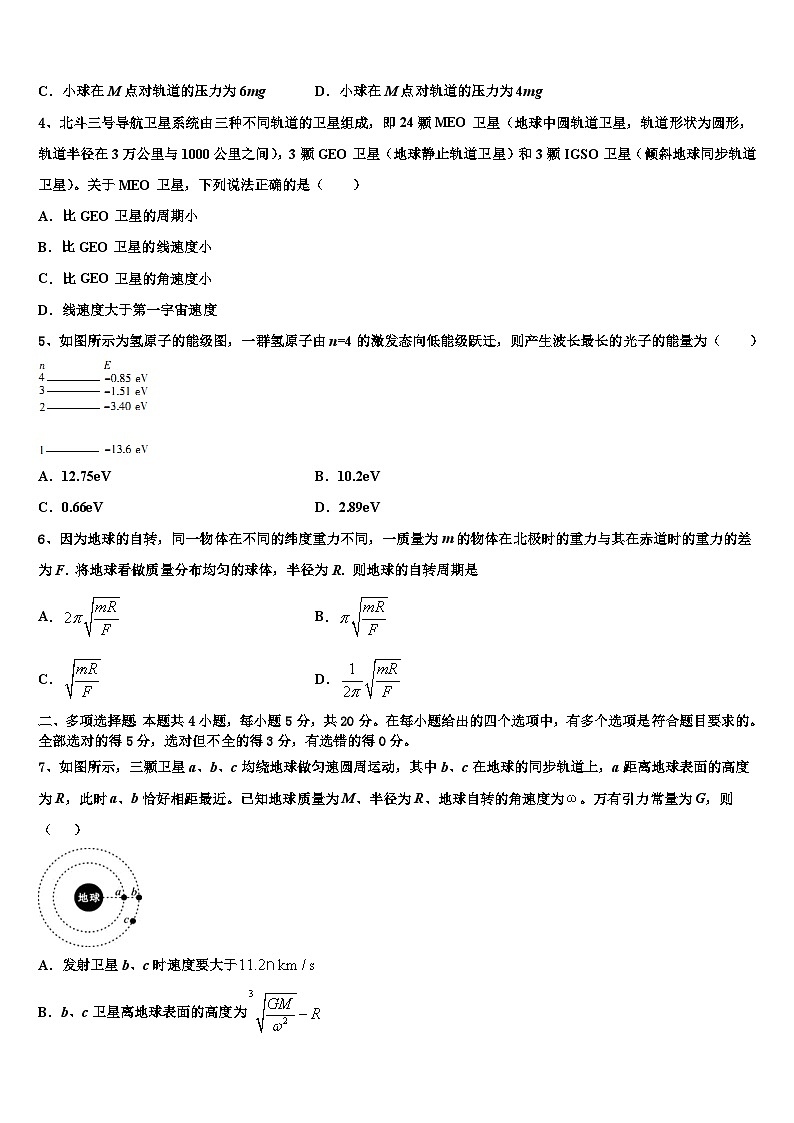 2026届吉安一中高三下学期第五次调研考试物理试题含解析第2页