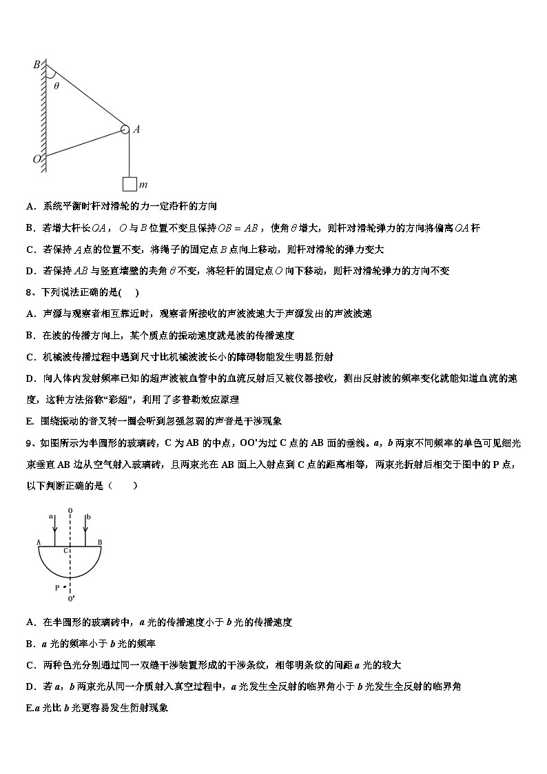 2026届湖南长沙长郡中学高三下学期第六次检测物理试卷含解析第3页