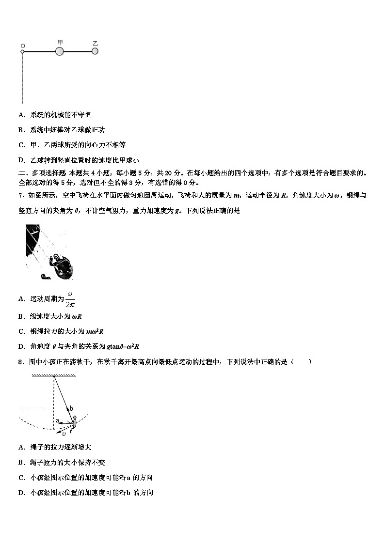 2026届湖南省株洲市醴陵二中高三下学期联合考试物理试题含解析第3页