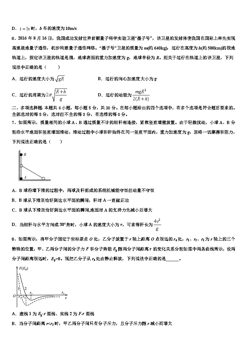 2026届黄南市重点中学高三下学期第五次调研考试物理试题含解析第3页