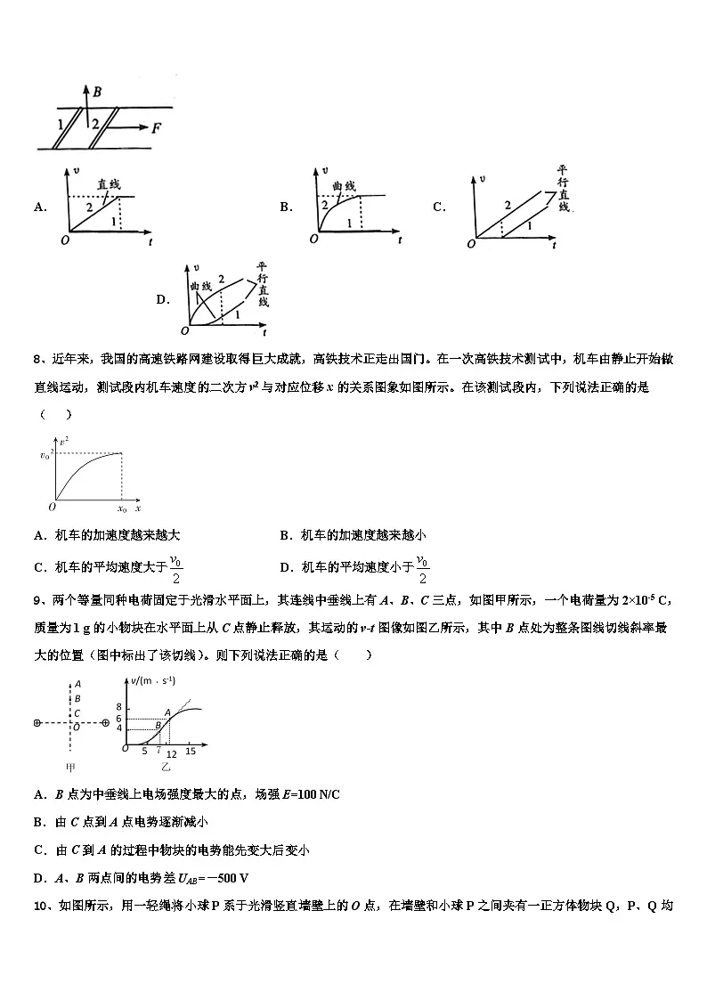 2026届湖南省长沙市十校高三最后一模物理试题含解析第3页
