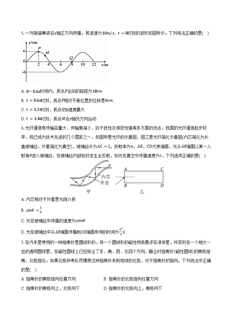 2025-2026学年湖北省随州市部分高中高二（上）期末物理试卷（含答案）第2页