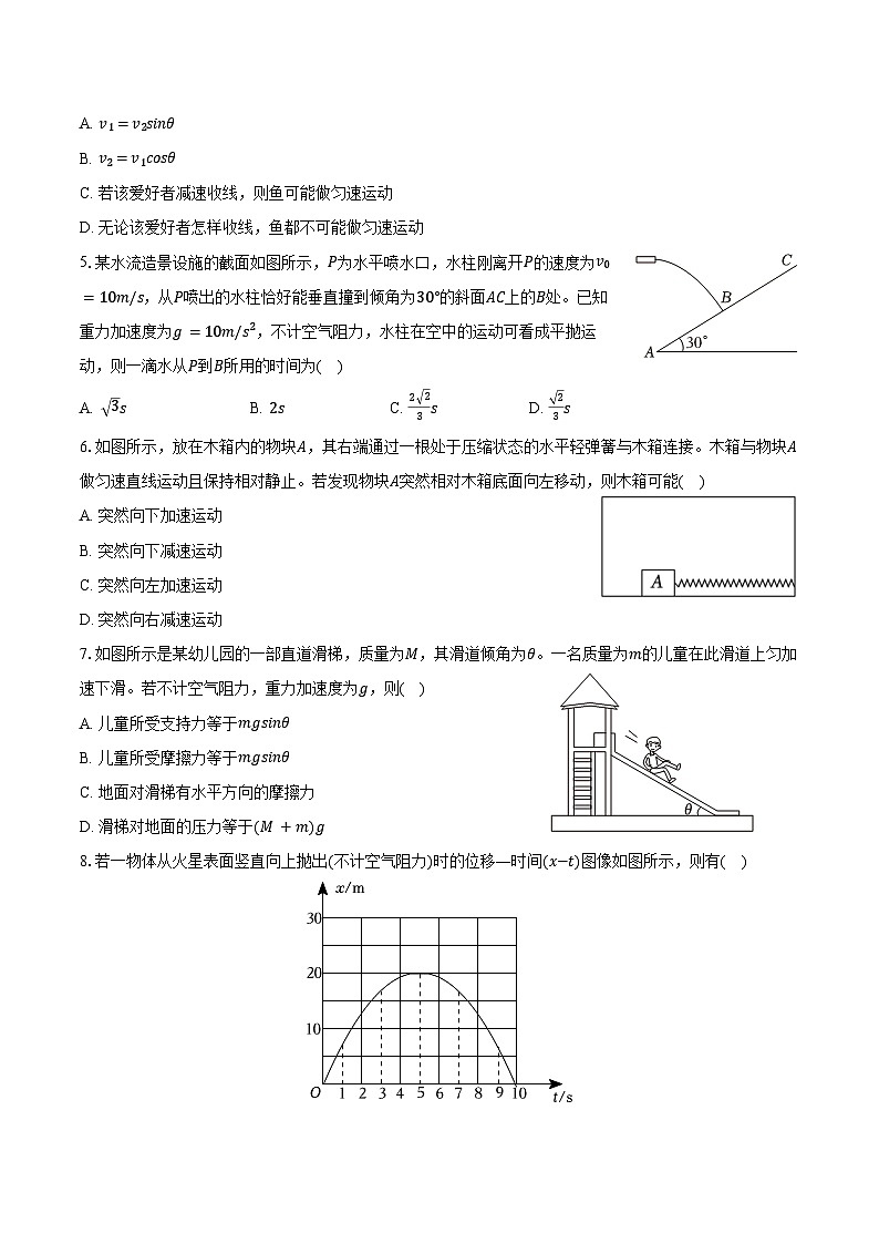 2025-2026学年吉林省延边二中高一（上）期末物理试卷（含答案）第2页
