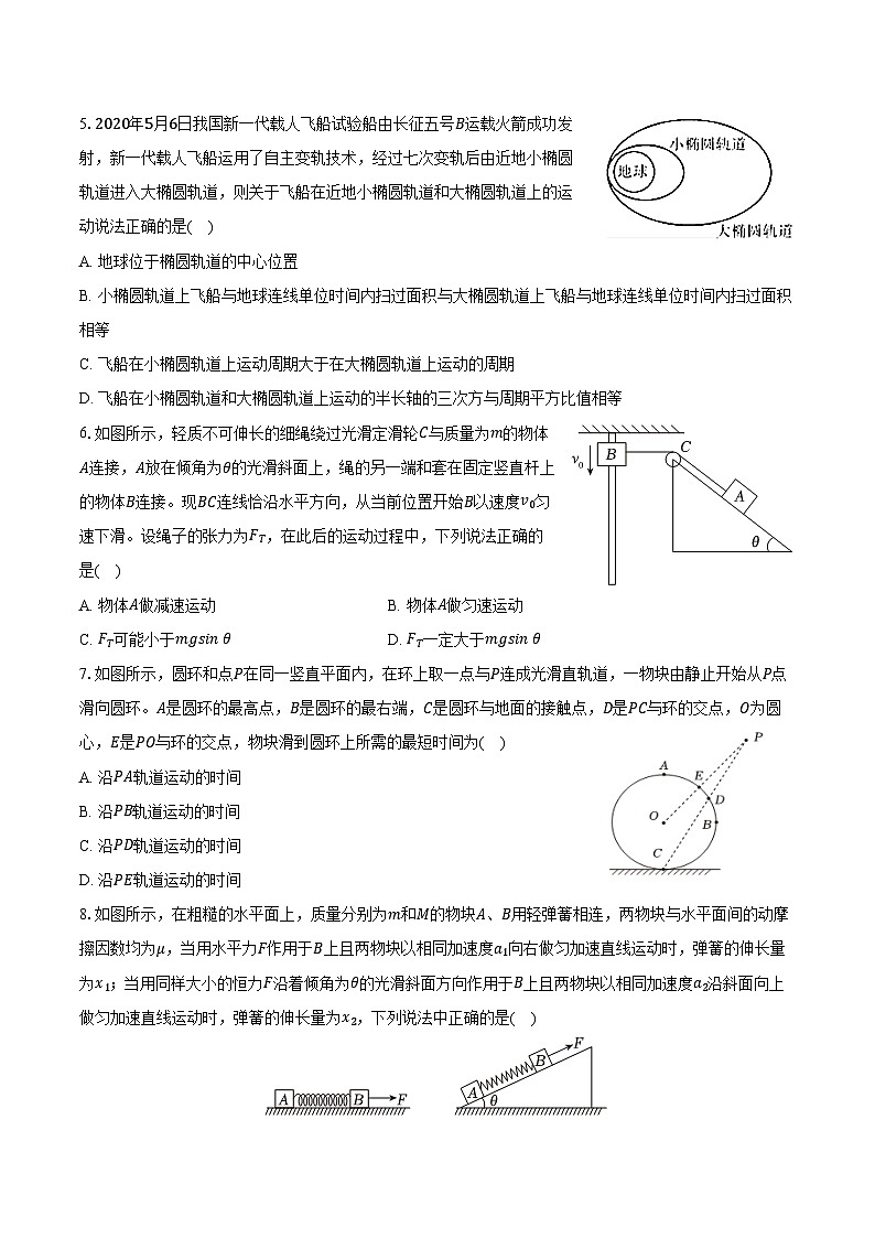 2025-2026学年江苏省南通市如皋一中高一（上）期末物理模拟试卷（三）（含答案）第2页