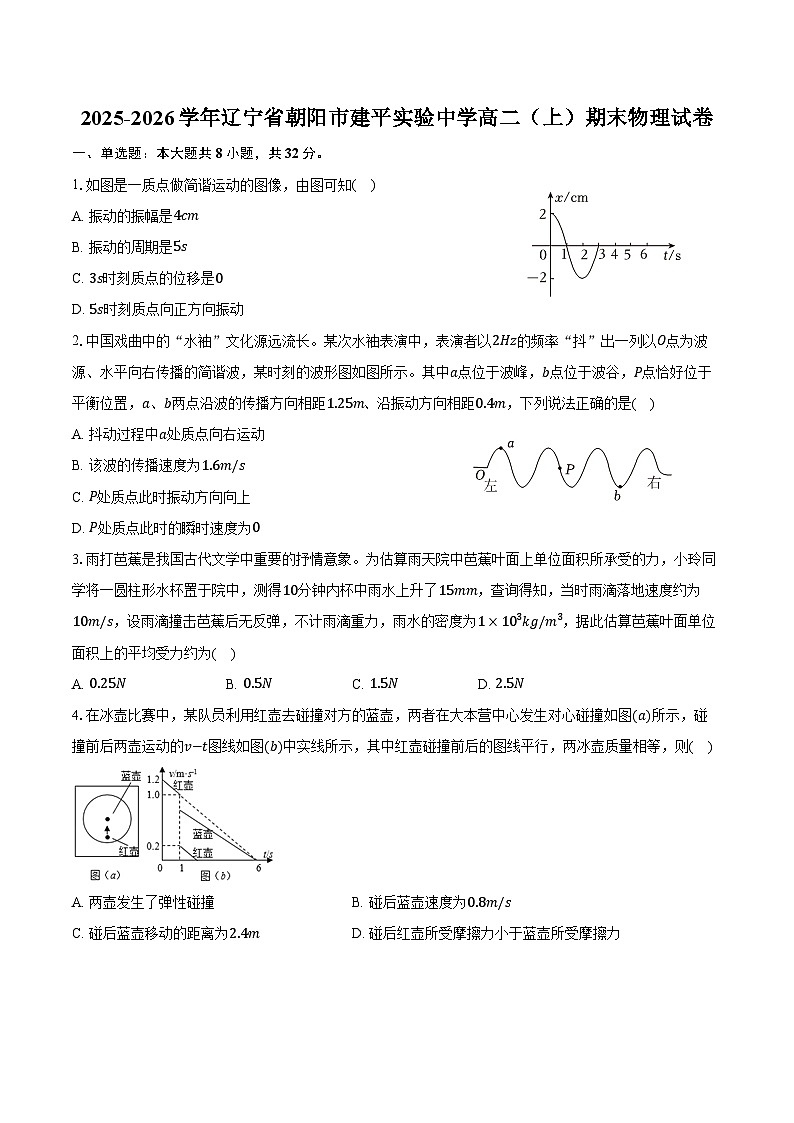 2025-2026学年辽宁省朝阳市建平实验中学高二（上）期末物理试卷（含答案）第1页