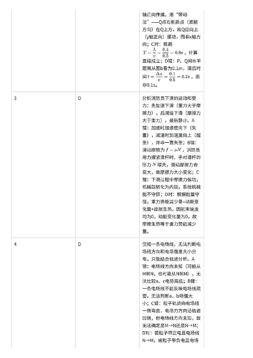 2026届佛山一模物理答案第2页