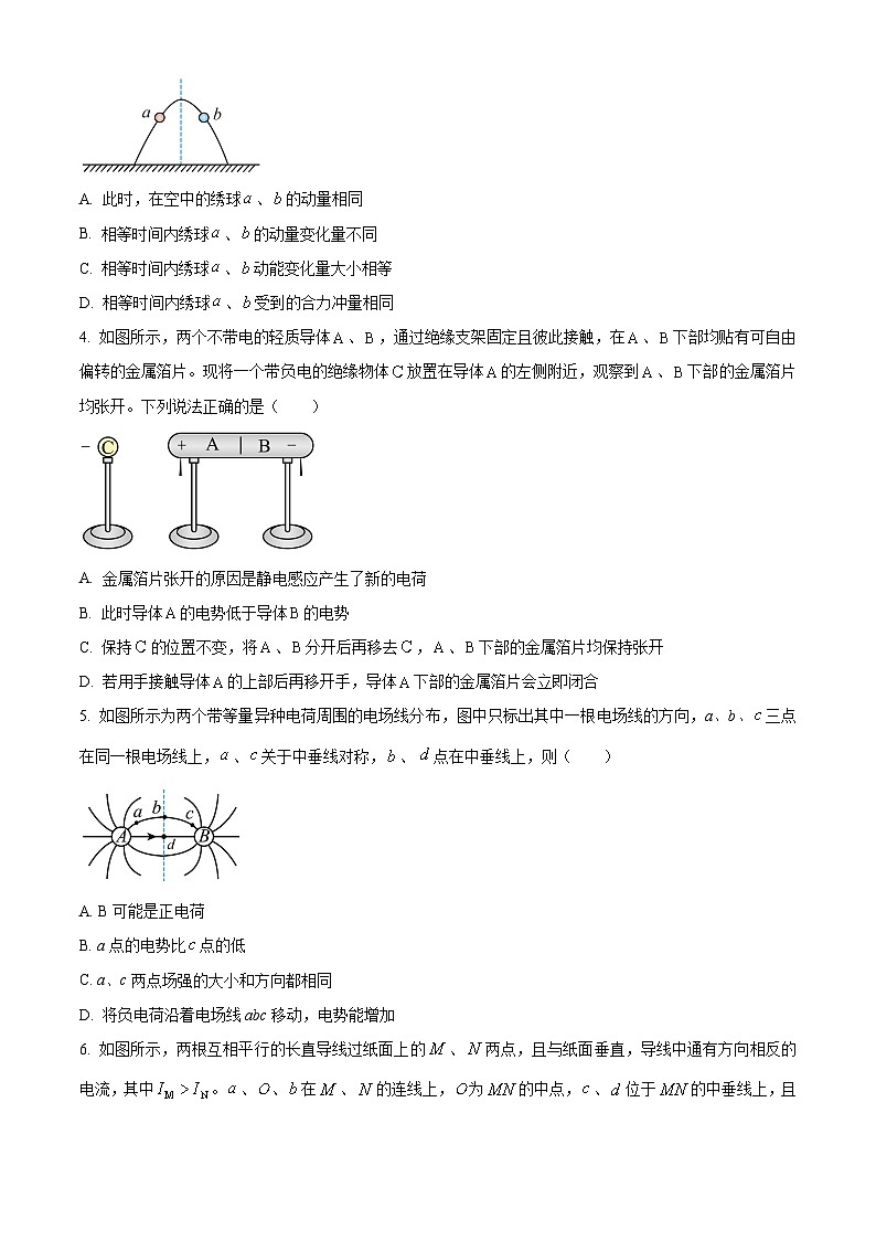广西河池市2025-2026学年高二上学期期末教学质量检测物理试卷（原卷版+解析版）第2页