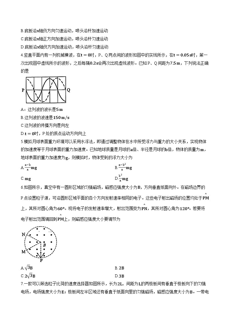 湖北省武汉市武昌区2025-2026学年上学期期末高三物理试卷及答案第2页