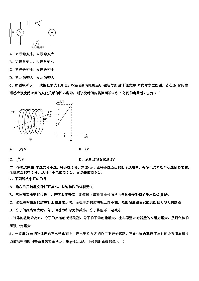 2026届吉林省五地六市联盟高三下学期联考物理试题含解析第3页