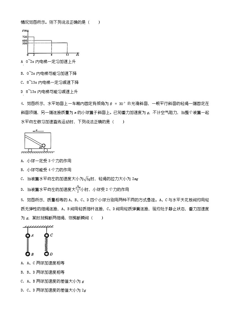 河北省河北昌黎第一中学2024-2025学年高一上学期选科后第一次调研（期末）考试物理试题（有解析）第2页