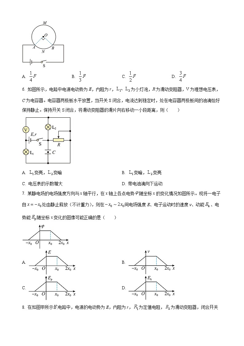 湖北省腾云联盟2024-2025学年高二上学期12月联考物理试卷 Word版无答案第3页