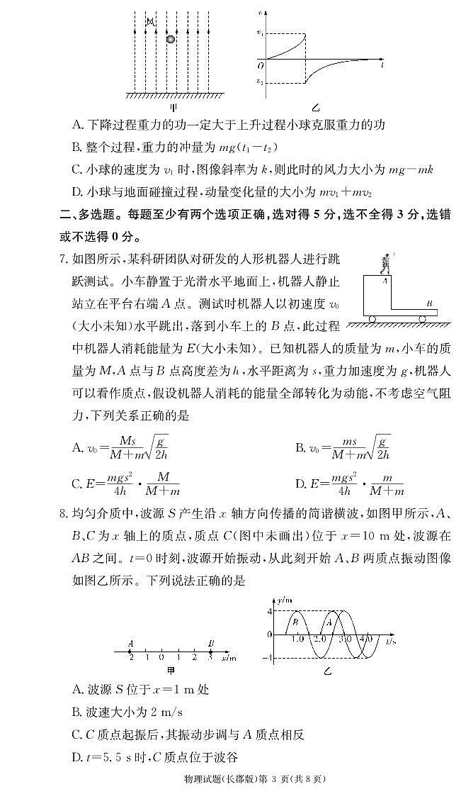 物理试卷（高二期中CJ）第3页