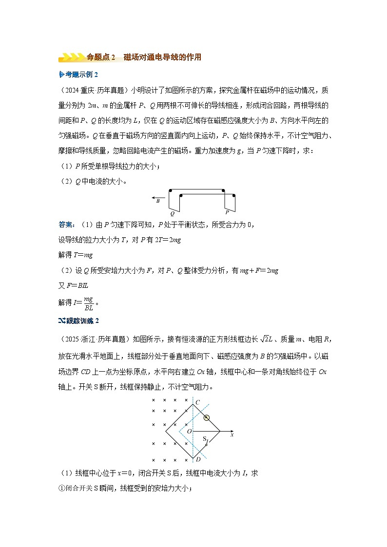 新高考物理二轮复习——磁场的基本性质学案第3页
