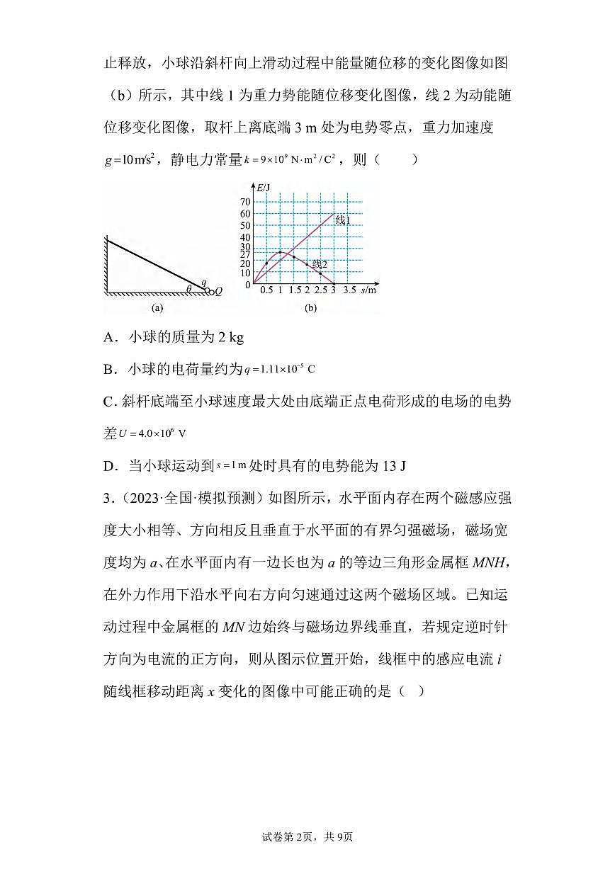 高考物理电学图像知识清单（共29页）第2页