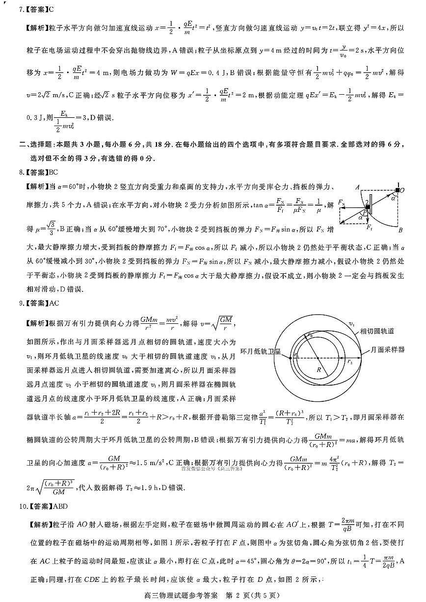 物理答案第2页