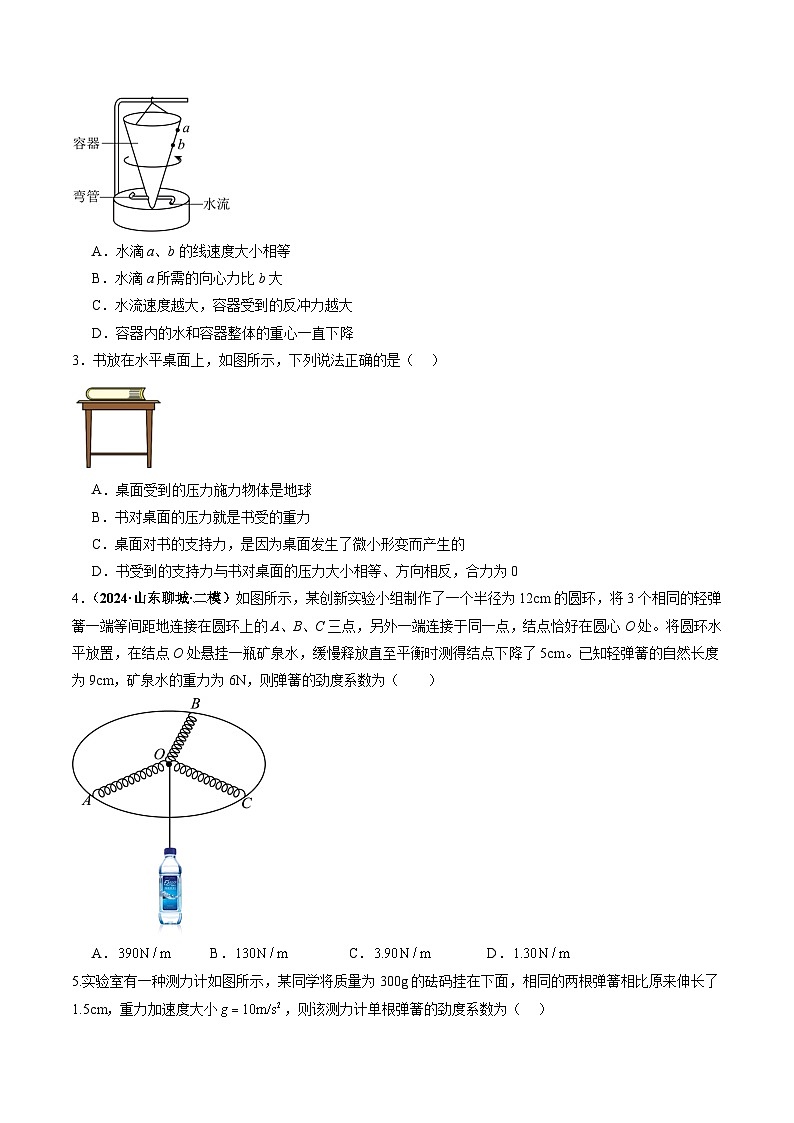 高考物理二轮-三大性质力（练习）（原卷版）第2页