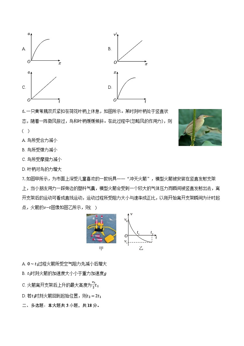 四川省德阳市2025-2026学年高一（上）期末物理试卷第2页