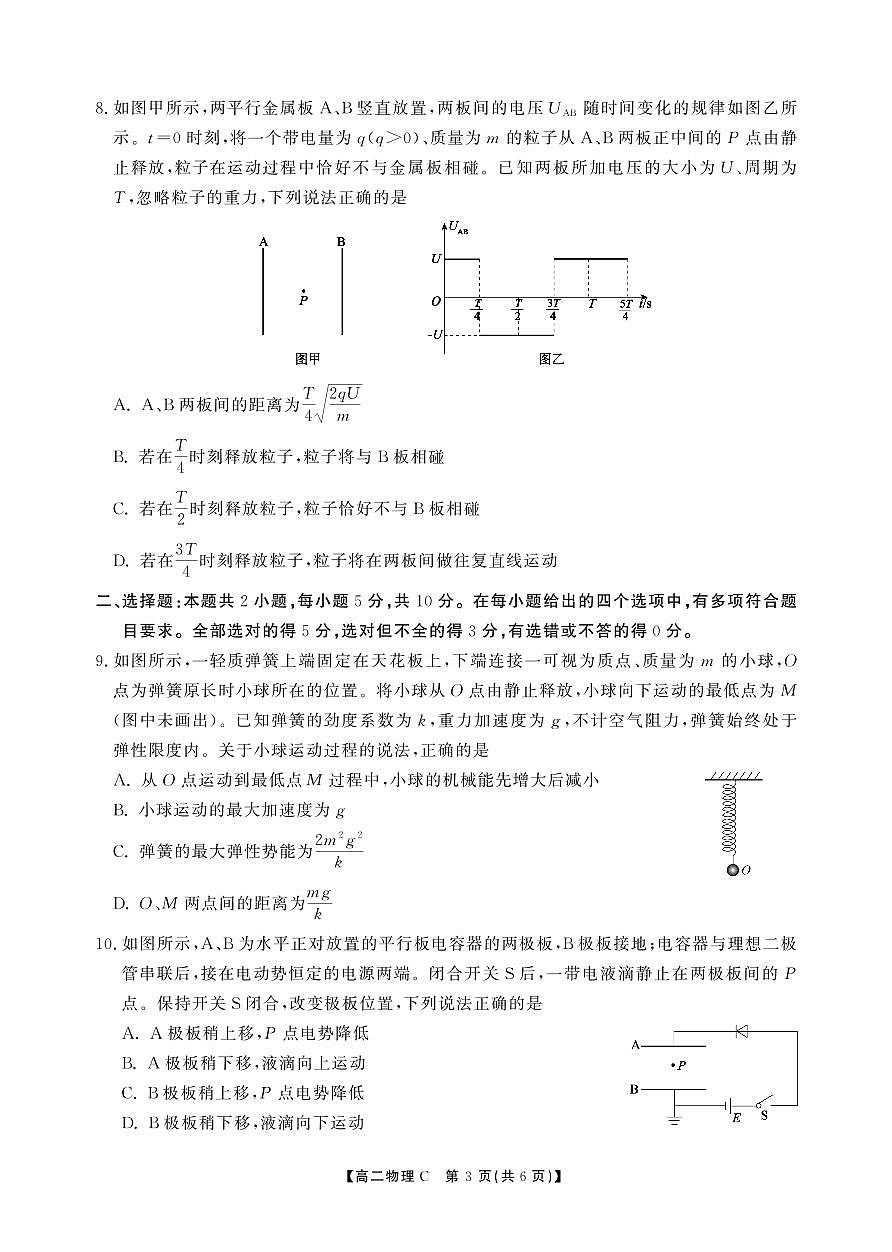 高二期末物理C卷-SY第3页