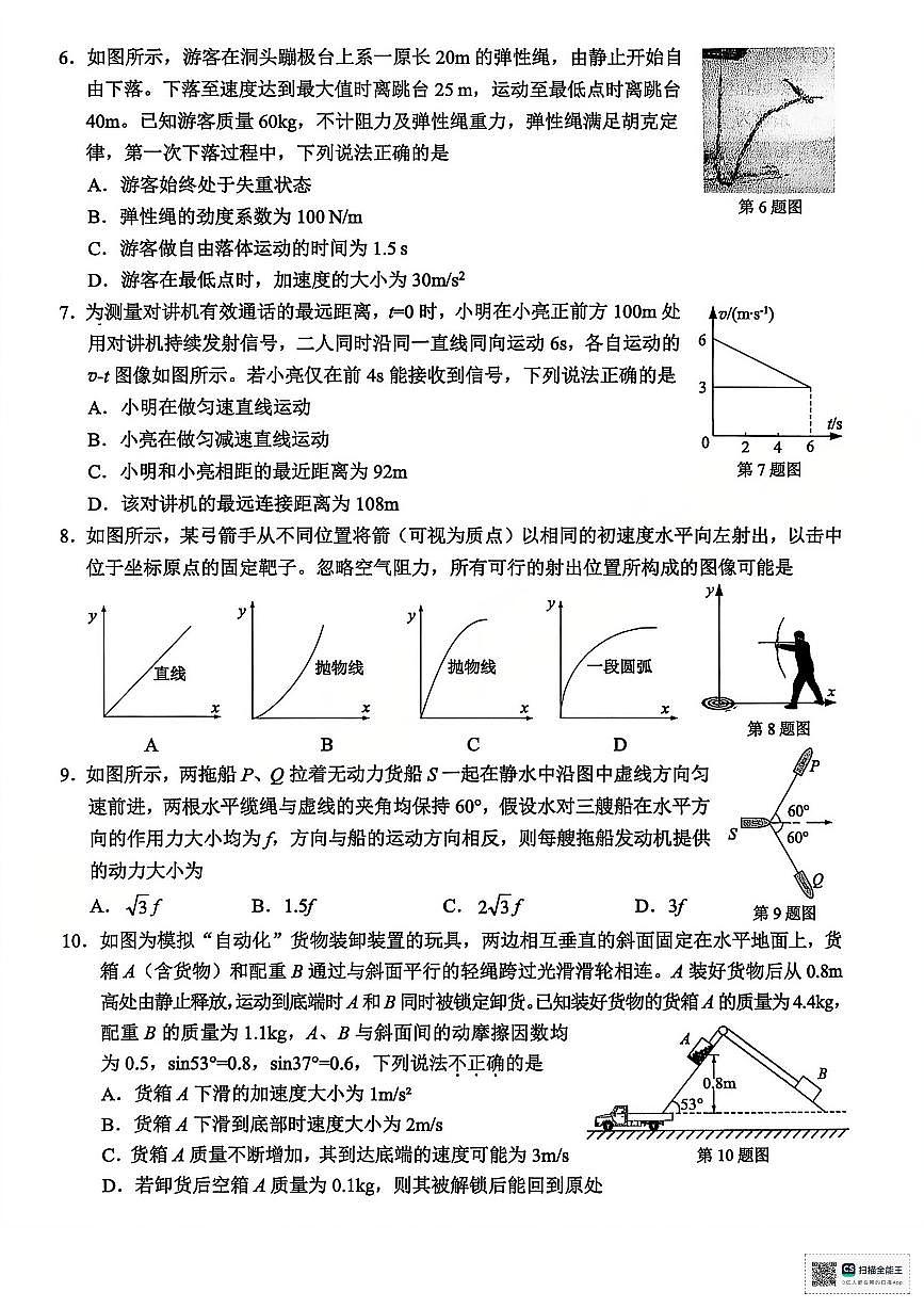 【A类】物理试题第2页