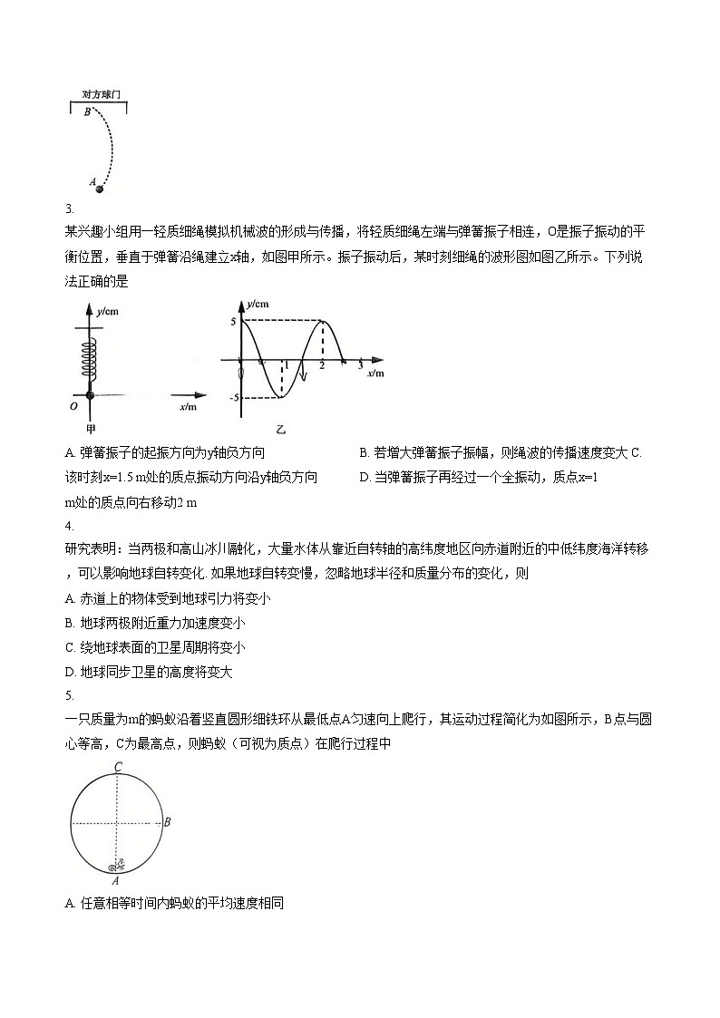 四川省巴中市2026年高三高考一模物理试卷含答案第2页