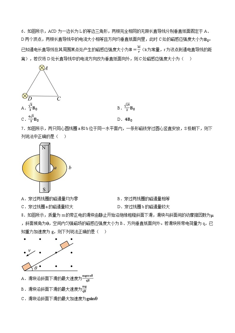 云南迪庆藏族自治州民族中学2025-2026学年高二上学期期末考试物理试题含答案第3页
