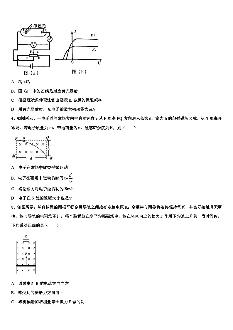2026届吉林省长春市第七中学高考物理四模试卷含解析第2页