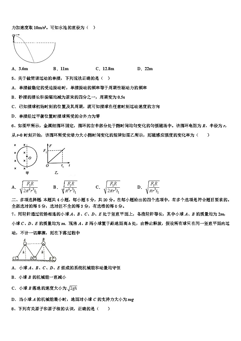 2026届吉林省长春市东北师大附中高考物理三模试卷含解析第2页