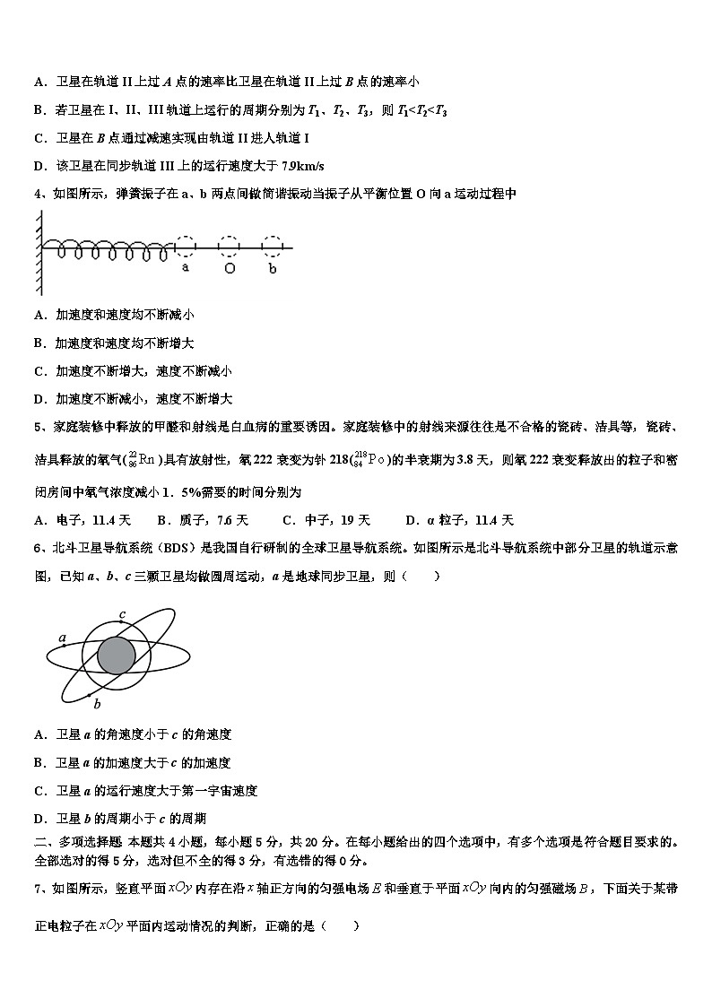 2026届吉林省长春市九台示范高级中学高考物理押题试卷含解析第2页