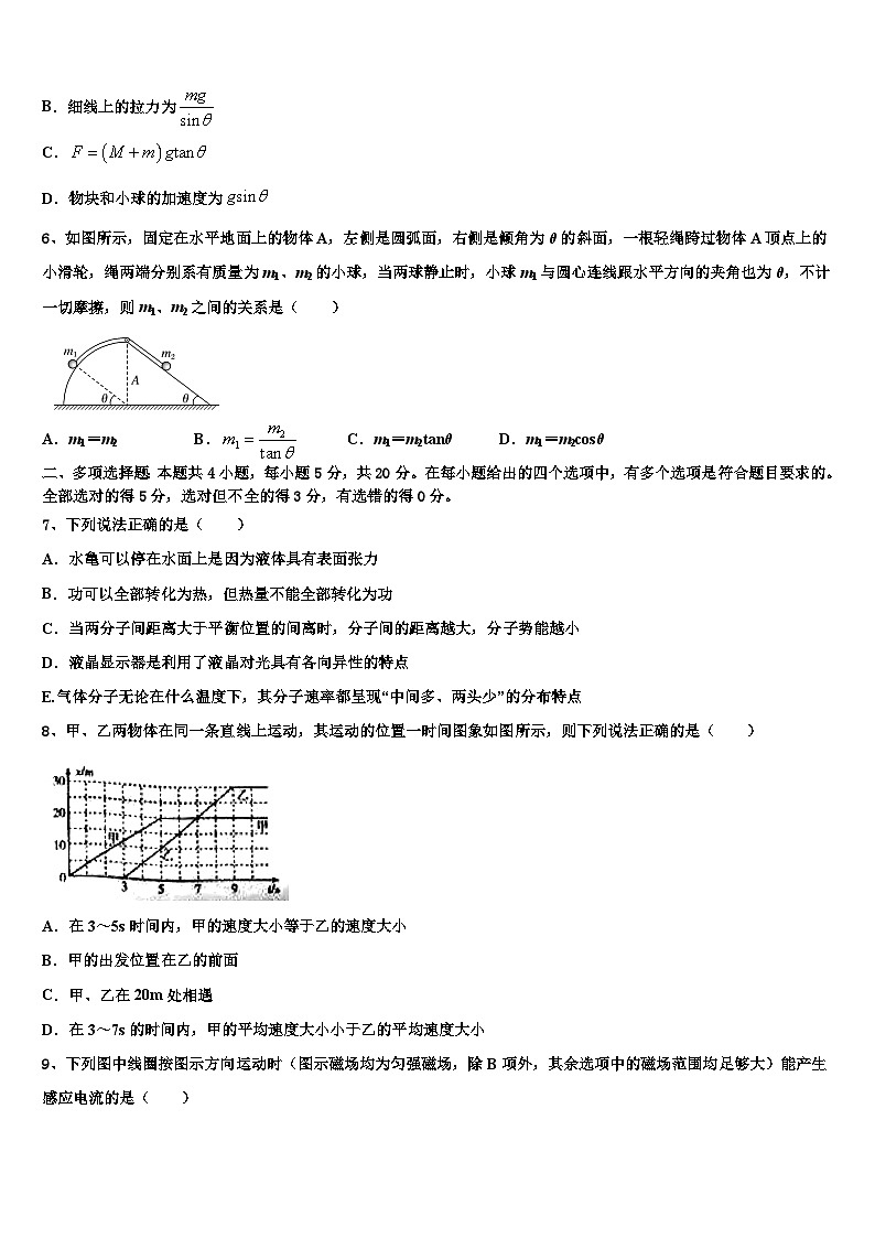 2026届吉林一中高考物理倒计时模拟卷含解析第3页