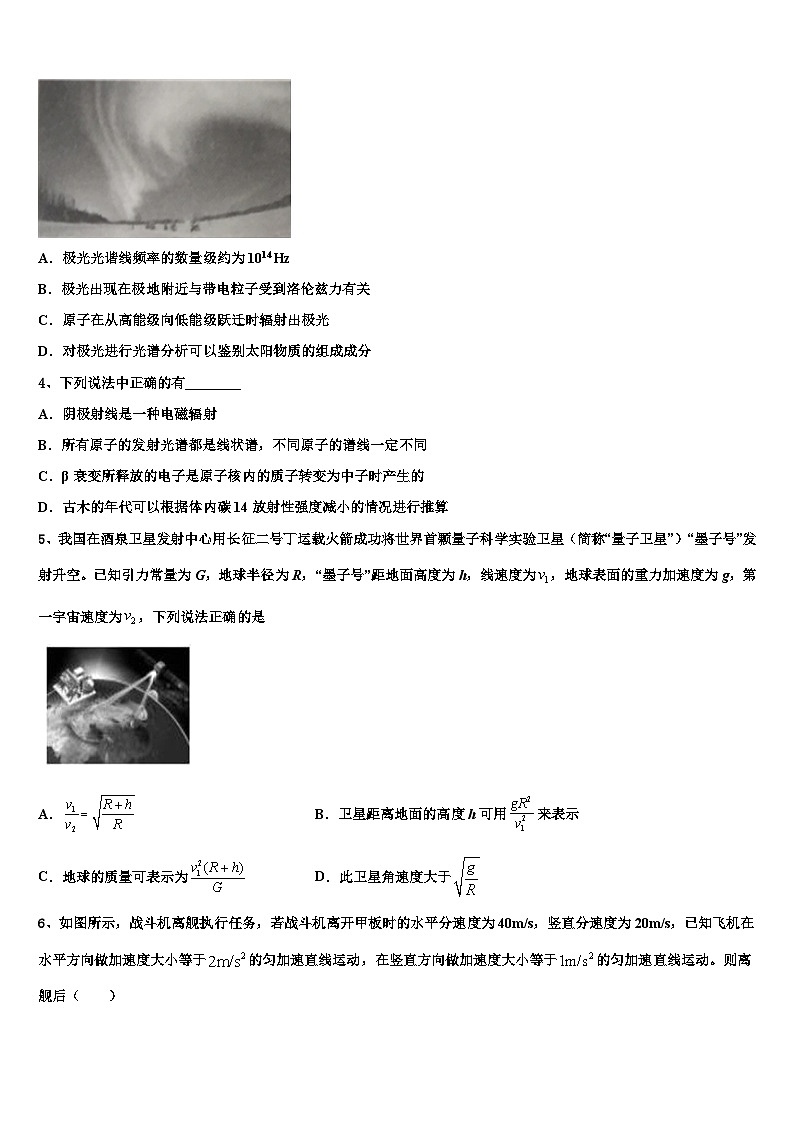 2026届江苏卷高考物理五模试卷含解析第2页